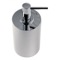 Soap Dispenser, Free Standing, Silver, Round, Resin